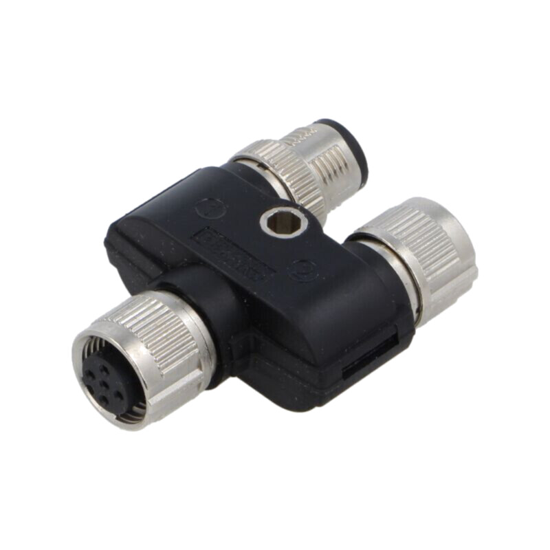 Splitter; M12 tip masculin 5pin,M12 tip feminin 5pin x2 Splitter; M12 tip masculin 5pin,M12 tip feminin 5pin x2