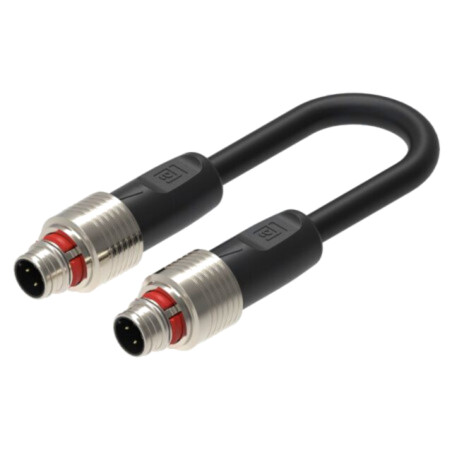 Cablu: pentru senzori/automatizări; M12; PIN: 4; 3m; 60VDC; 50VAC