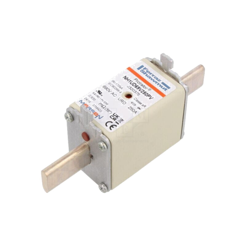 Siguranţă: siguranţă; 250A; 690VAC; aR; ceramică,industrial; NH1 Siguranţă: siguranţă; 250A; 690VAC; aR; ceramică,industrial; NH1