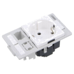 Front plate, number of positions: 8, CAT6A, connection metho