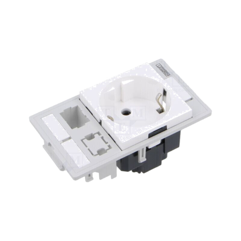 Front plate, number of positions: 8, CAT6A, connection metho Front plate, number of positions: 8, CAT6A, connection metho