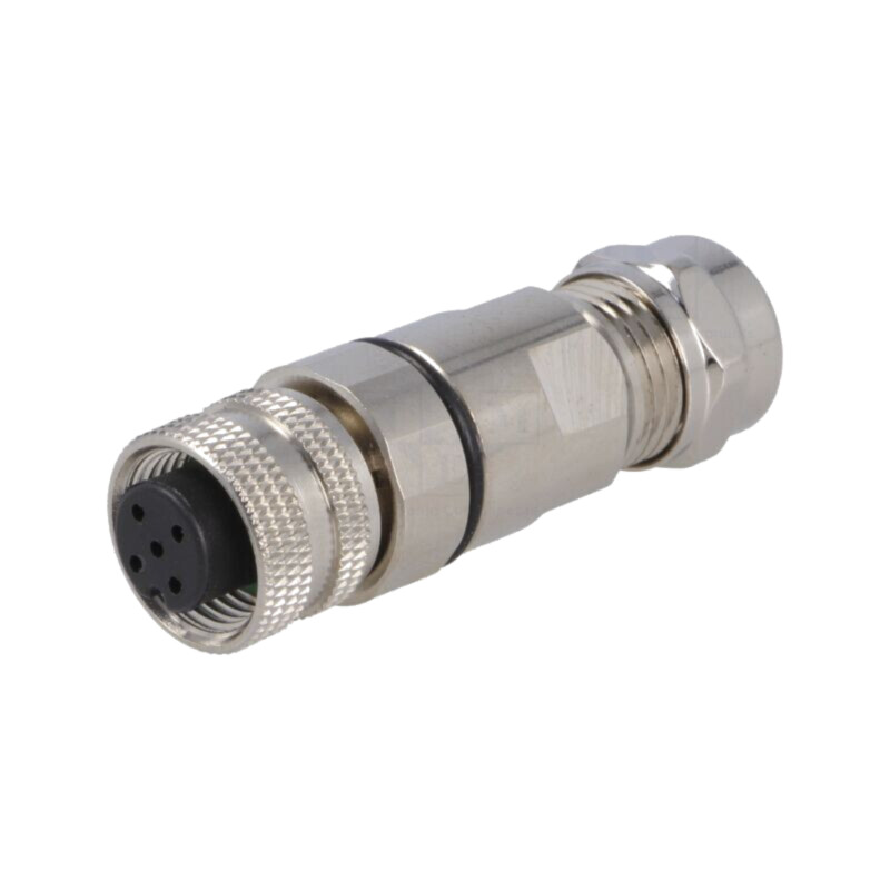 Conector: M12; mufă; PIN: 5; mamă; 60V; IP67; lipire; pe cablu; 4A Conector: M12; mufă; PIN: 5; mamă; 60V; IP67; lipire; pe cablu; 4A