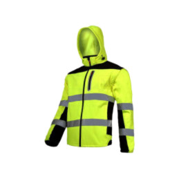 Bluză softshell; Dimensiune: L; galbenă; 320g/m2
