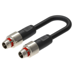 Cablu: pentru senzori/automatizări; M12; PIN: 8; 3m; 60VDC; 50VAC