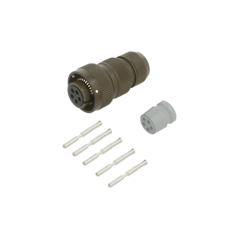 Connector: military; socket; male; PIN: 5; GCA; 13A; crimped; olive Connector: military; socket; male; PIN: 5; GCA; 13A; crimped; olive