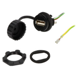 Cablu-adaptor; USB A soclu,USB A mufă; 1310; USB 2.0; IP65