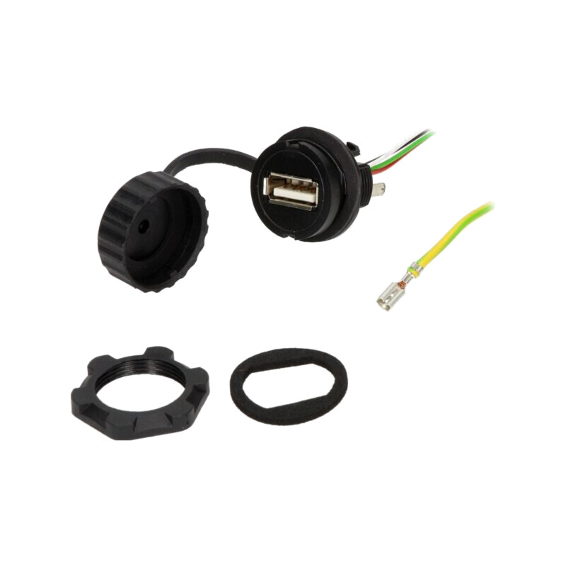 Cablu-adaptor; USB A soclu,USB A mufă; 1310; USB 2.0; IP65 Cablu-adaptor; USB A soclu,USB A mufă; 1310; USB 2.0; IP65