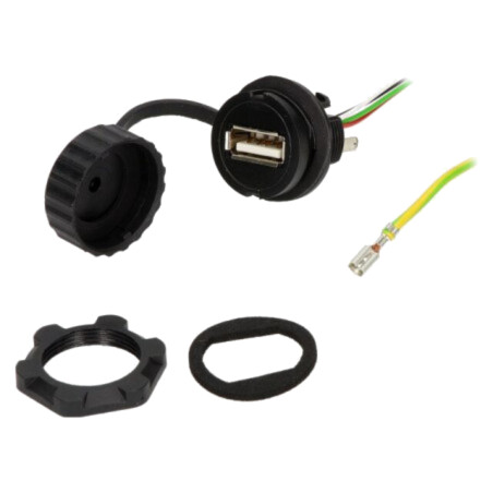 Cablu-adaptor; USB A soclu,USB A mufă; 1310; USB 2.0; IP65