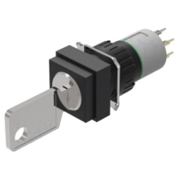 Comutator: rotativ cu cheie; 16mm; Poz.i stab: 2; NO x2; 51; Poz: 2