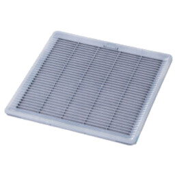 Ventilation grille; Cutout: 291x291mm; IP54; grey; UL94V-0