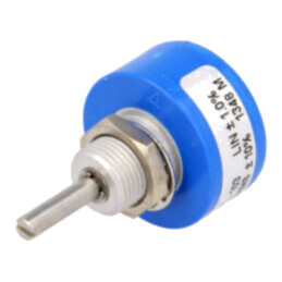 Potenţiometru: axial; singură tură; 10kΩ; ±10%; 1W; lineare; 3,17mm