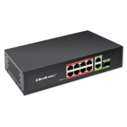Switch Ethernet; IEC C13,RJ45 soclu x10,SFP x1; neagră