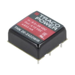 Convertor: DC/DC; 20W; Uintr: 9÷36VDC; Uieş: 12VDC; Uieş2: -12VDC