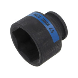 Cap; 6-puncte,tubulară,cu impact; 57mm; 3/4"; Lung.manşon: 70mm