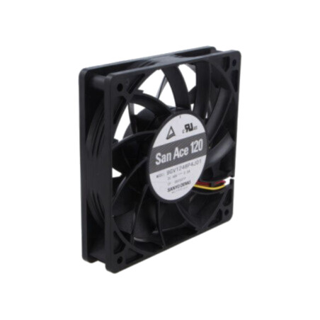 Ventilator: DC; axial; 48VDC; 120x120x25mm; 306,6m3/h; 59dBA; bilă
