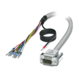 Cablu; D-Sub 9pin mufă,cabluri; PVC; Lung: 0,5m; gri; Fire: Cu; IP54