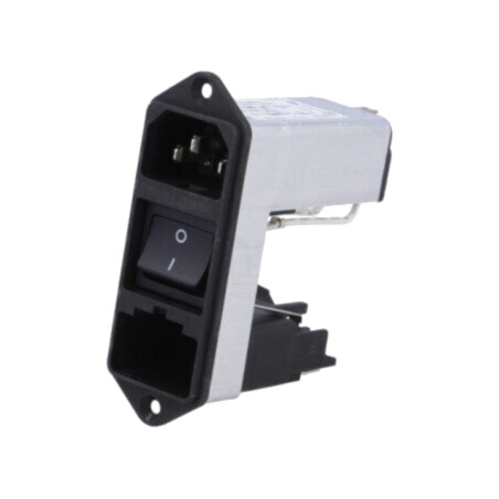 Conector: alimentare AC; soclu; tată; 4A; 250VAC; C14 (E); CD; 1,5mH