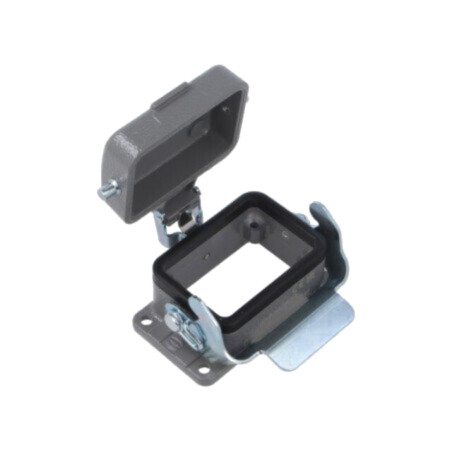 connector Han B BASE PANEL 1 LEVER METAL COVER
