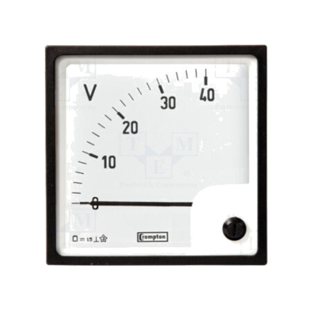 Voltmetru; pe panou; 0÷150V; Clasa: 1,5; 96x96mm