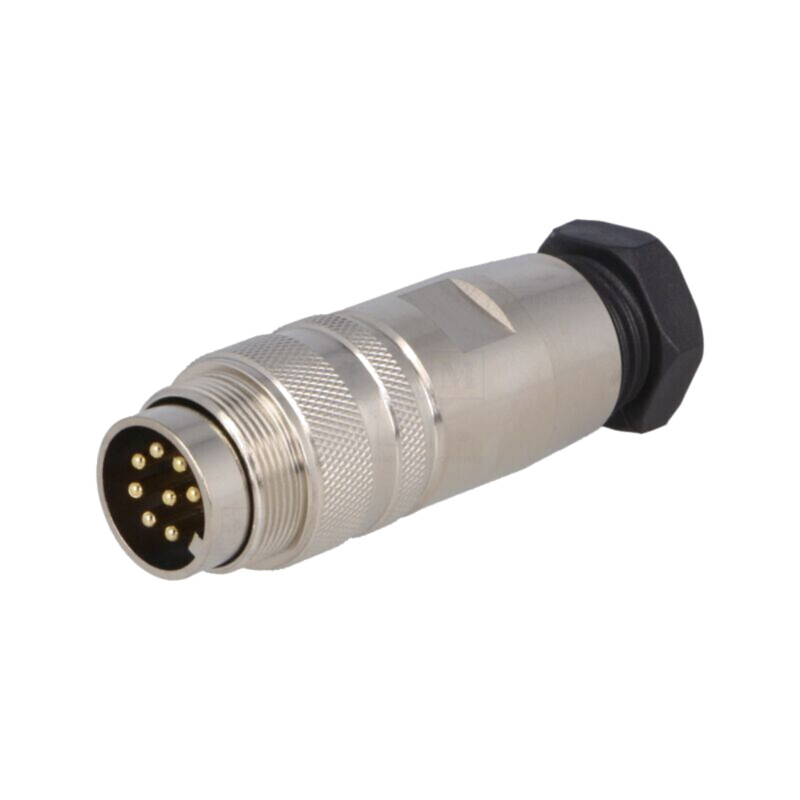 Conector: M16; mufă; tată; PIN: 8; 5A; 60V; lipire; pe cablu; drept Conector: M16; mufă; tată; PIN: 8; 5A; 60V; lipire; pe cablu; drept