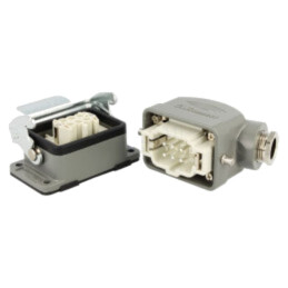 Conector: HDC; tată + mamă; GWconnect; PIN: 6; 16A; 500V; 6+PE; M20