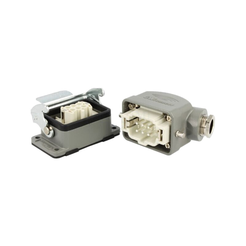 Conector: HDC; tată + mamă; GWconnect; PIN: 6; 16A; 500V; 6+PE; M20