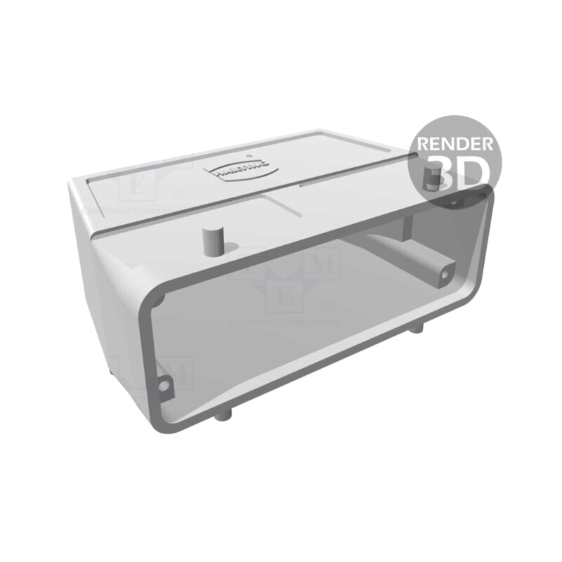Carcasă pentru conectori: HDC; dimensiune 24B; pe cablu; Han® B Carcasă pentru conectori: HDC; dimensiune 24B; pe cablu; Han® B