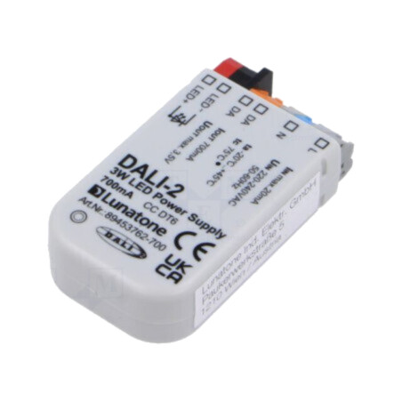 Alimentator: pulsatoriu; LED; 3W; 3,5VDC; 700mA; 220÷240VAC; IP20