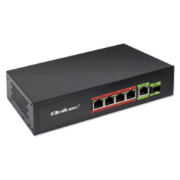 Switch Ethernet; IEC C13,RJ45 soclu x5,SFP x1; neagră