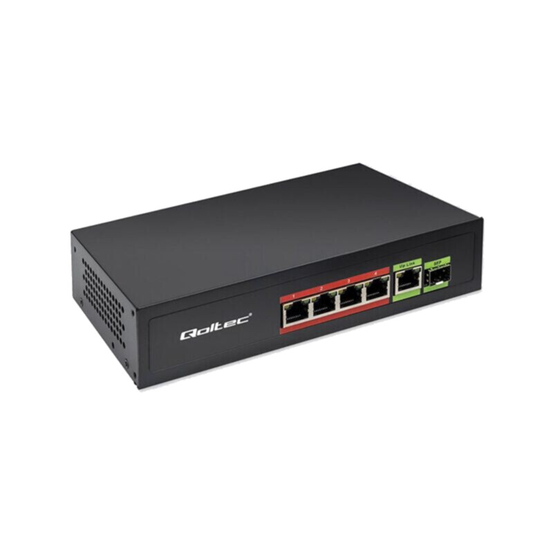 Switch Ethernet; IEC C13,RJ45 soclu x5,SFP x1; neagră