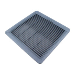 Ventilation grille; Cutout: 223x223mm; IP54; grey; UL94V-0