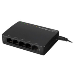 Switch Ethernet; RJ45 soclu x5; neagră; 10Gbps