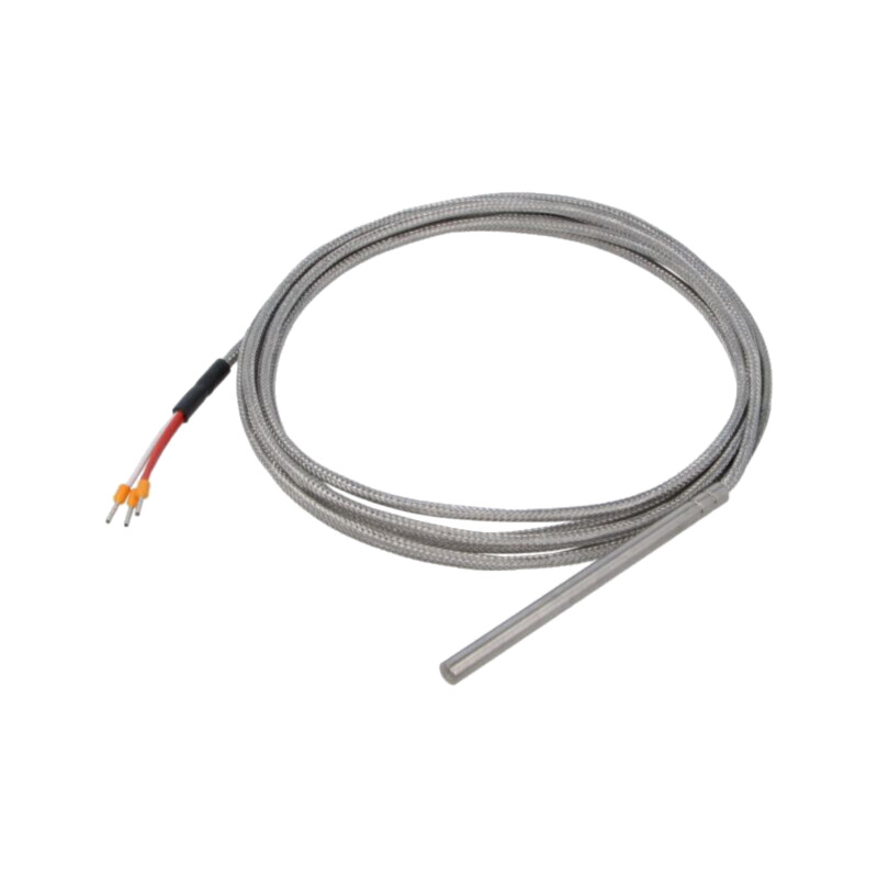 Senzor: temperatură; Pt100; 100Ω; Dimensiuni ext: Ø6x100mm Senzor: temperatură; Pt100; 100Ω; Dimensiuni ext: Ø6x100mm