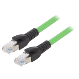 Patch cord; RJ45 mufă x2; 600mm