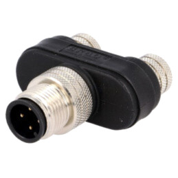 Adaptor; M12 tată,M8 mamă x2; cod A-DeviceNet / CANopen; IP68; Y