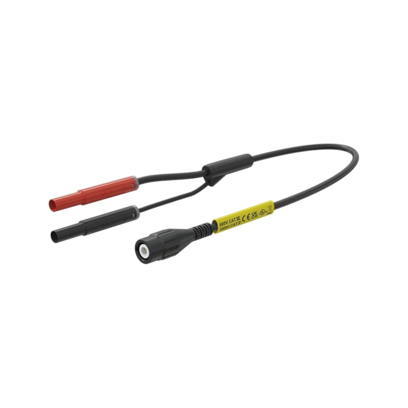 Cablu de măsurare; BNC mufă,mufă banană 4mm x2; cu izolaţie Cablu de măsurare; BNC mufă,mufă banană 4mm x2; cu izolaţie