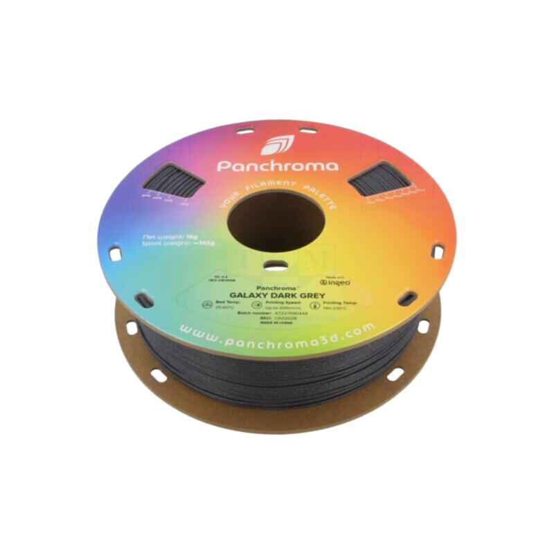Filament: PLA; 1,75mm; galaxy dark grey; 190÷230°C; 1kg