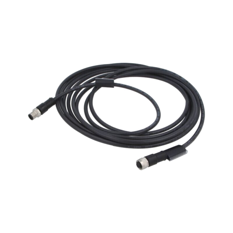 Cablu: pentru senzori/automatizări; PIN: 8; 5m; mufă; 30VDC; 30VAC Cablu: pentru senzori/automatizări; PIN: 8; 5m; mufă; 30VDC; 30VAC