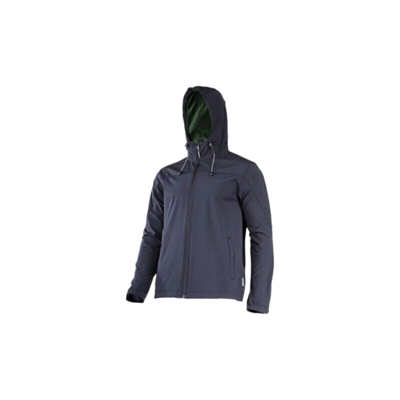 Bluză softshell; Dimensiune: S; neagră; cu hotă; 280g/m2 Bluză softshell; Dimensiune: S; neagră; cu hotă; 280g/m2