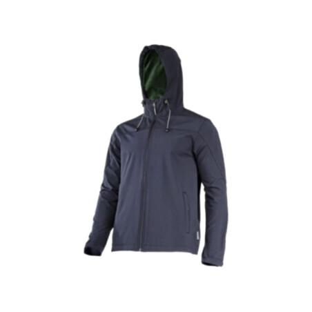 Bluză softshell; Dimensiune: XL; neagră; cu hotă; 280g/m2