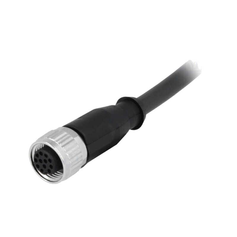 Conector: M12; mufă; mamă; PIN: 12; drept; cabluri; 1m Conector: M12; mufă; mamă; PIN: 12; drept; cabluri; 1m