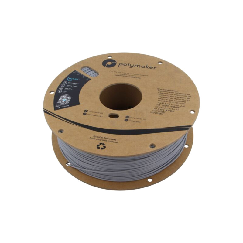 Filament: PLA; 1,75mm; gri; 190÷230°C; 1kg; Temp.masă: 45°C Filament: PLA; 1,75mm; gri; 190÷230°C; 1kg; Temp.masă: 45°C