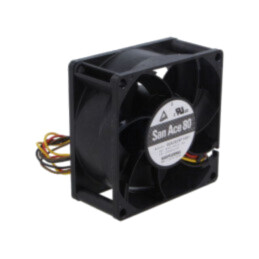 Ventilator: DC; axial; 24VDC; 80x80x38mm; 135m3/h; 55dBA; bilă