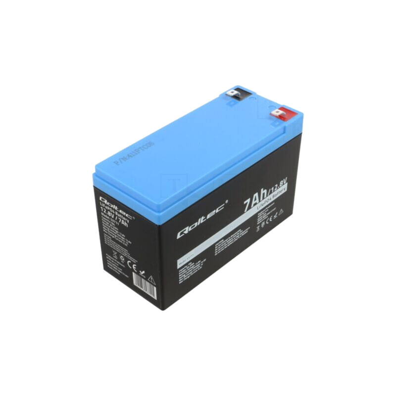 Acumul: Li-FePO4; 12,8V; 7Ah; conectori; BMS Acumul: Li-FePO4; 12,8V; 7Ah; conectori; BMS