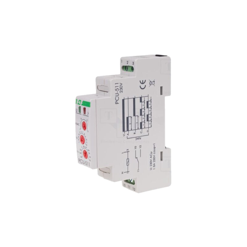 Timer; 0,1s÷24zile; SPDT; 250VAC/8A; Ualim: 230VAC; PCU; -25÷50°C Timer; 0,1s÷24zile; SPDT; 250VAC/8A; Ualim: 230VAC; PCU; -25÷50°C