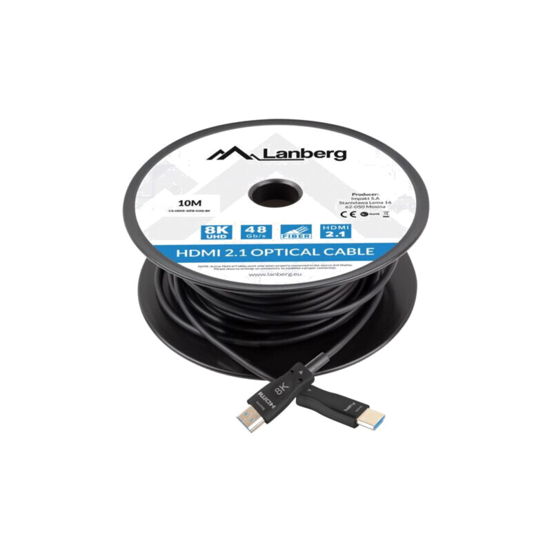 Cablu; HDMI mufă,din ambele părţi; PVC; HDMI 2.1; Lung: 10m; negru Cablu; HDMI mufă,din ambele părţi; PVC; HDMI 2.1; Lung: 10m; negru