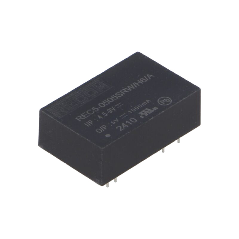 Convertor: DC/DC; 5W; Uintr: 4,5÷9VDC; Uieş: 5VDC; Iieş: 1A; DIP24 Convertor: DC/DC; 5W; Uintr: 4,5÷9VDC; Uieş: 5VDC; Iieş: 1A; DIP24