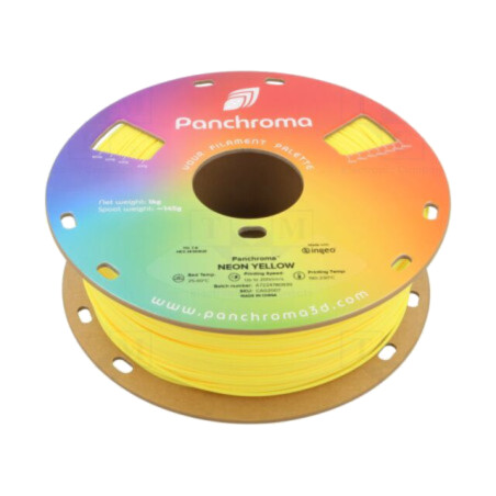 Filament: PLA; 1,75mm; neon yellow; 190÷230°C; 1kg; Panchroma™