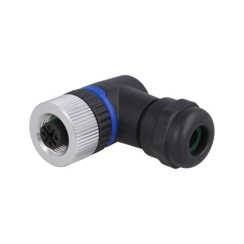 Conector: M12; mufă; PIN: 4; mamă; 250V; IP67; terminal cu şurub Conector: M12; mufă; PIN: 4; mamă; 250V; IP67; terminal cu şurub