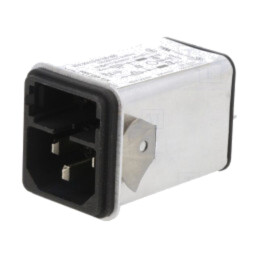 Conector: alimentare AC; soclu; tată; 6A; 250VAC; C14 (E); KFA